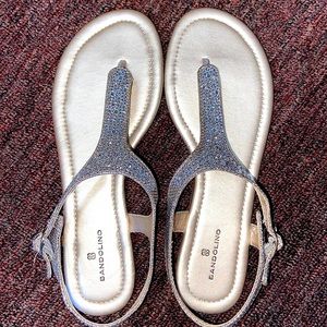 Bandolino | Gold Embellished Sandals